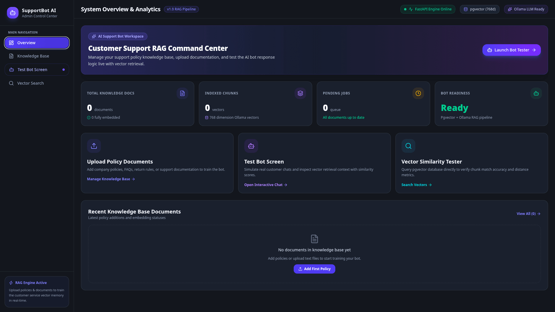 Customer Support RAG Chatbot preview